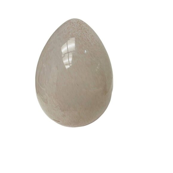 Glass Smoky Quartz Egg Spring Easter Decor Size 7" - Picture 9 of 10
